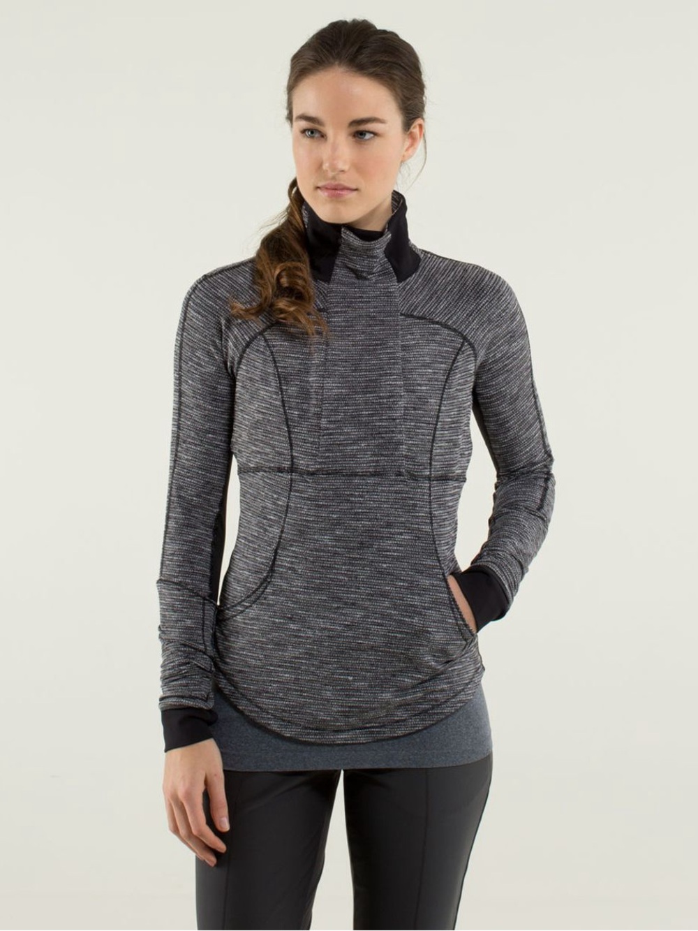 Lululemon Base Runner 1/2 Zip
Coco Pique Black White / Black Size 6